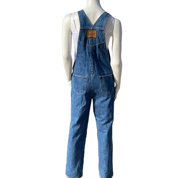 Vintage LINSON Denim Jeans Bib Overalls Pants Pantsuit 100% Cotton - Picture 5 of 16